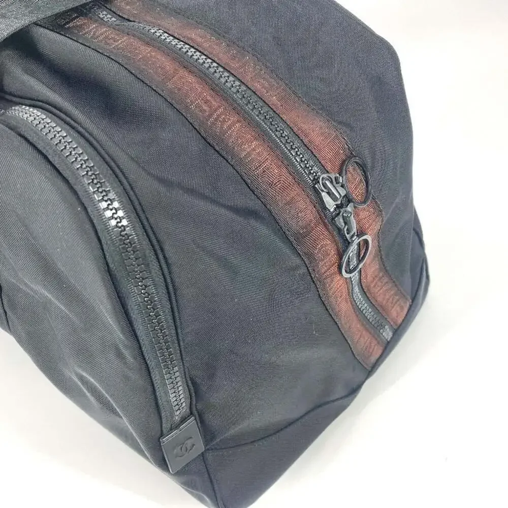 CHANEL Black Logo Shoulder Bag